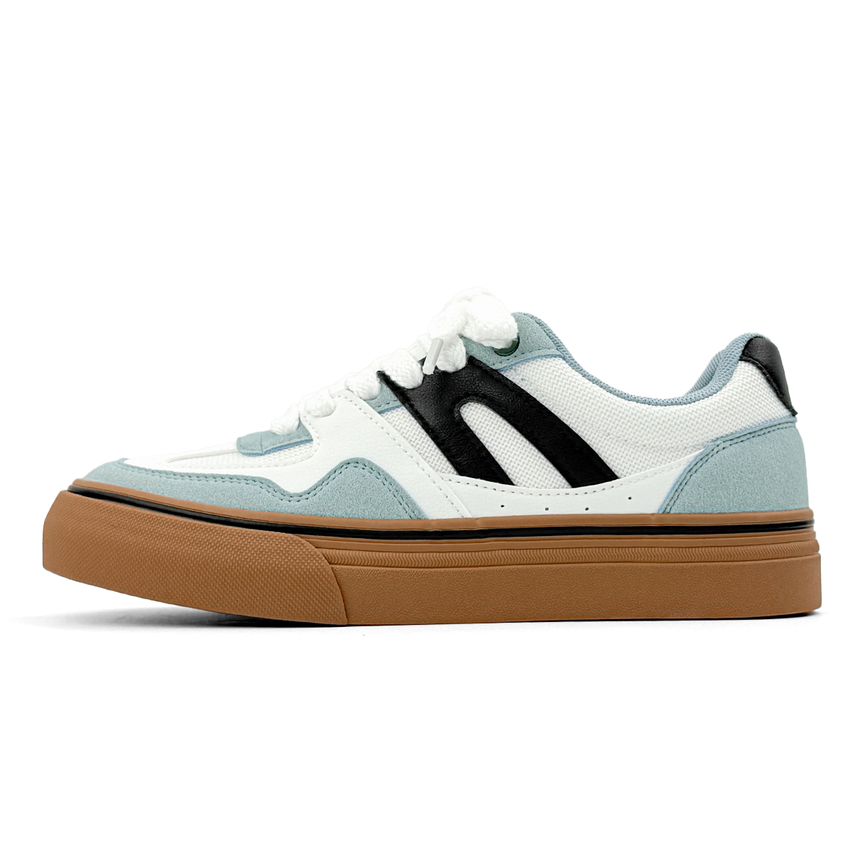 

Мужские низкие скейтбордские кроссовки Abrasion Resistant Lightweight Height Increasing HUANQIU, зеленый-upgraded (finer material)