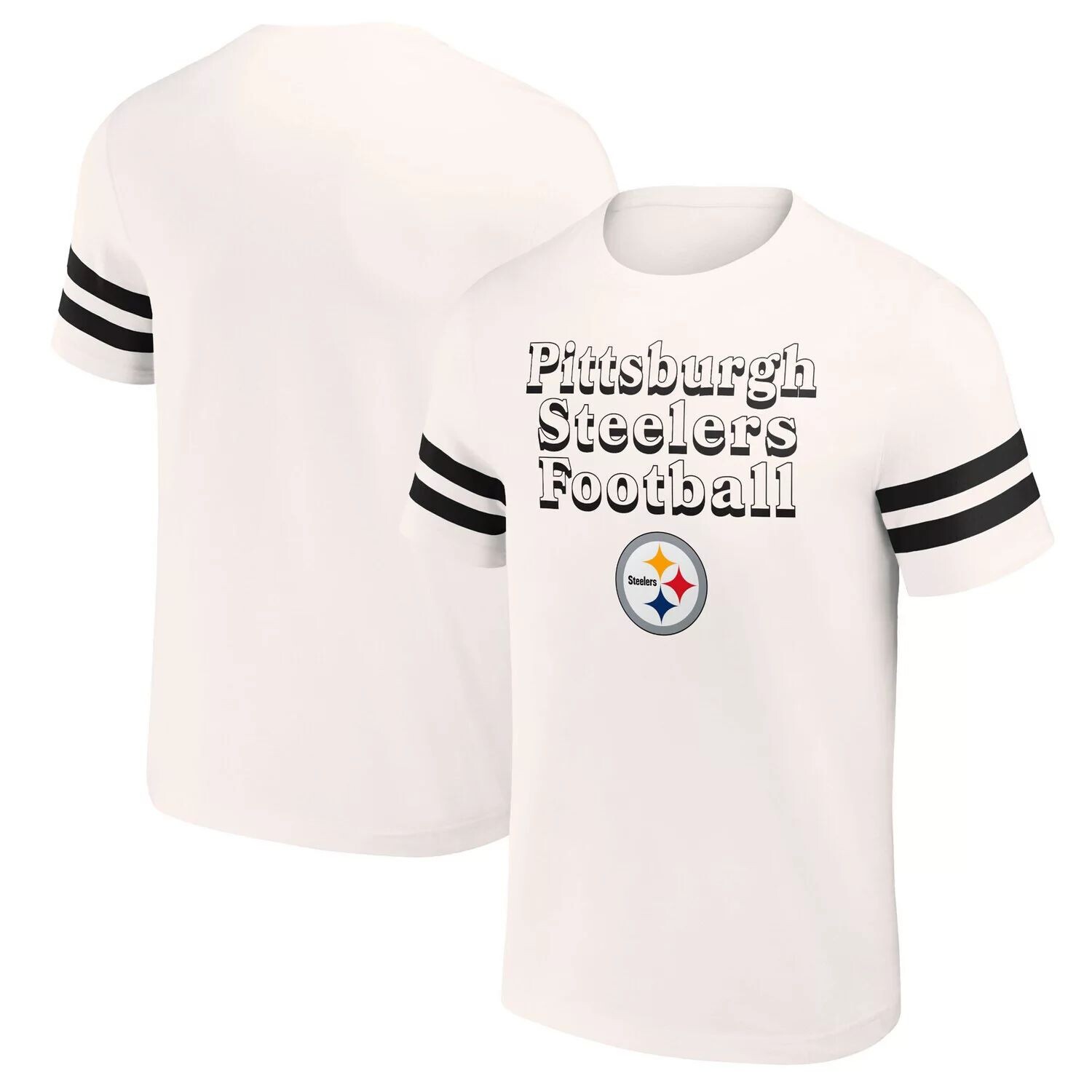 

Мужская винтажная футболка NFL x Darius Rucker Collection от Fanatics Cream Pittsburgh Steelers