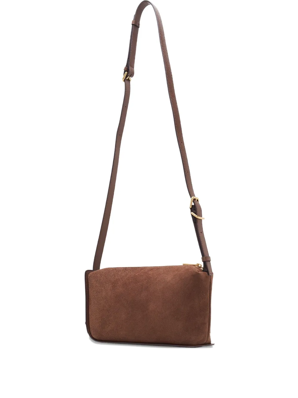 

Полукруглая замшевая сумка на плечо с застежкой-молнией JOY GRYSON, коричневый