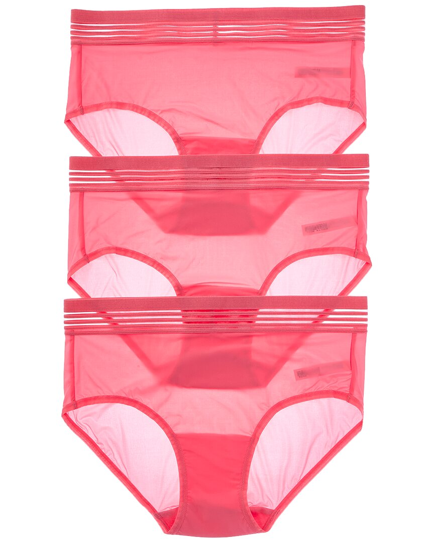 

Le Mystere 3 шт Второй кожа трусики, розовый