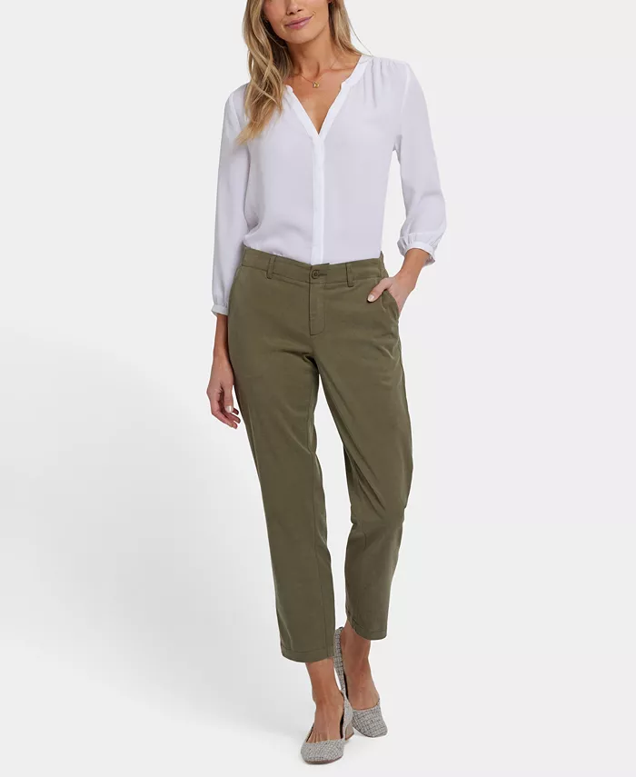 

Женские брюки-клеш Easy Fit до щиколотки NYDJ, зеленый