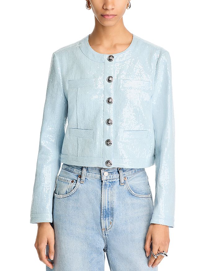 

Куртка с пайетками «Пенни» Derek Lam 10 Crosby, синий