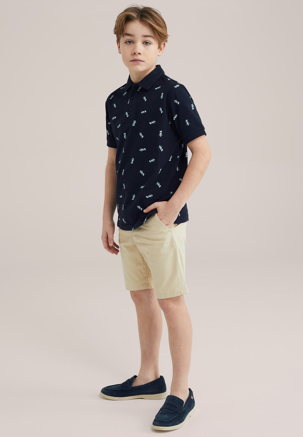 

Поло WE Fashion, темно-синий