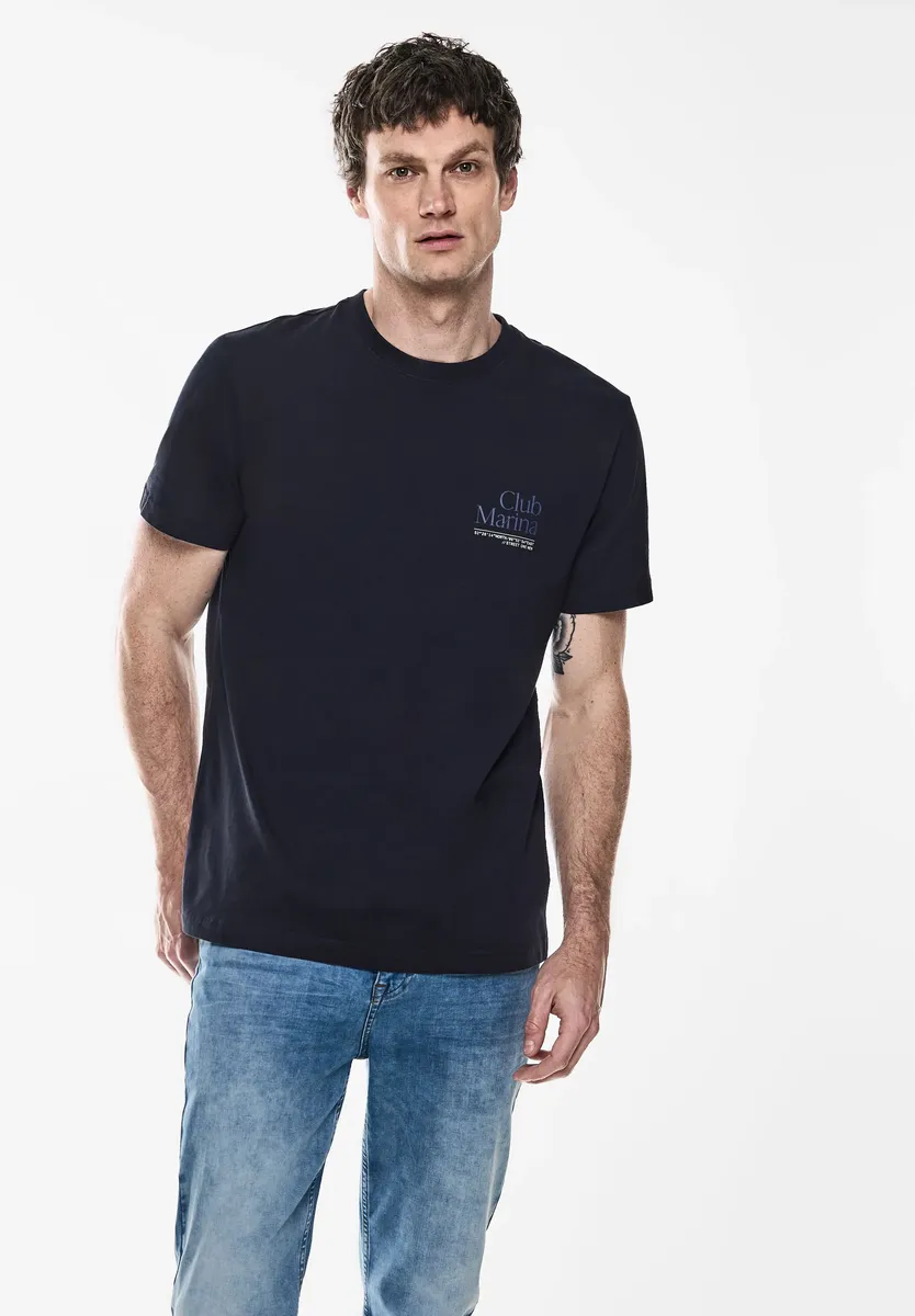 

Футболка STREET ONE MEN из чистого хлопка, синий