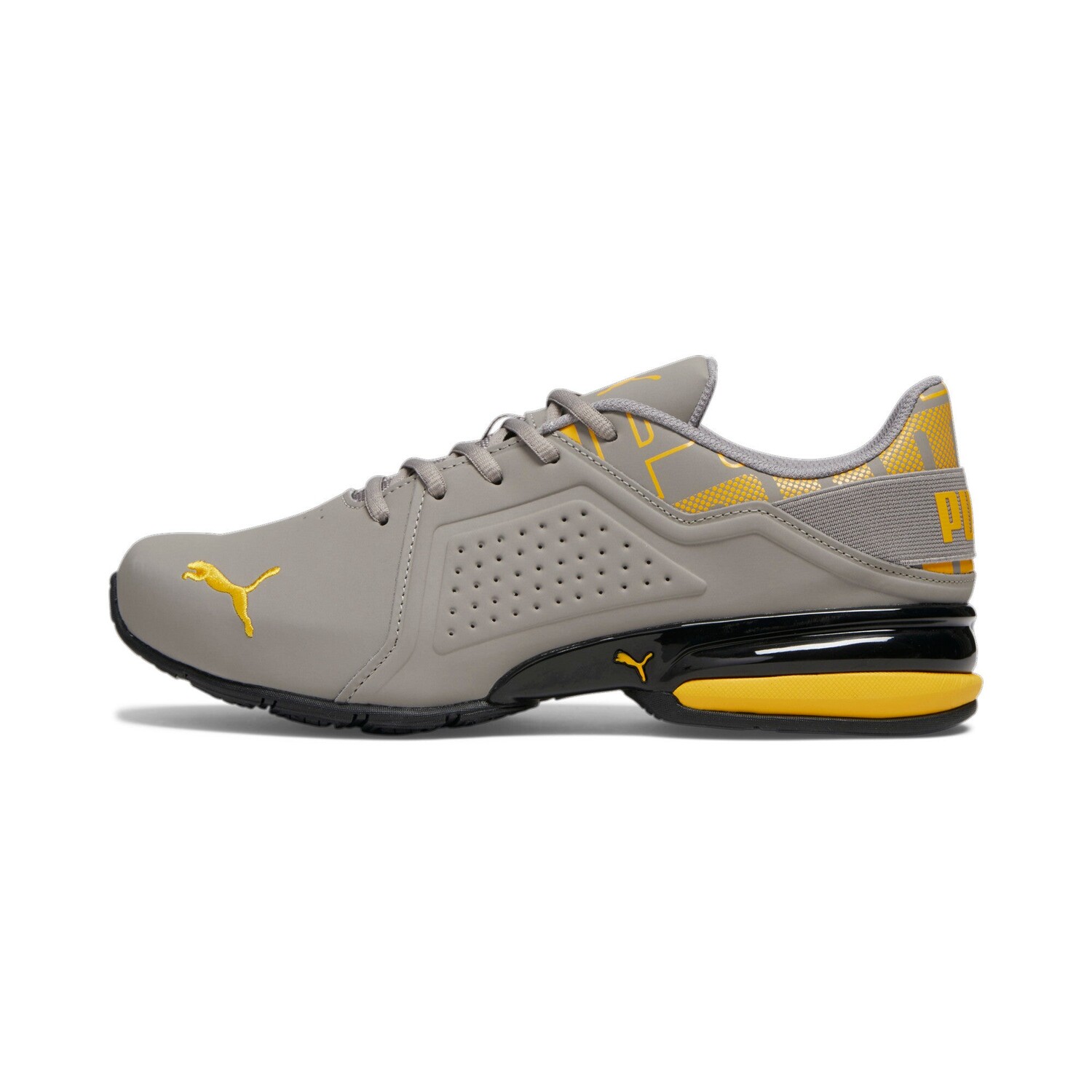 

Мужские кроссовки для бега PUMA Viz Runner Repeat, цвет Concrete Gray/Yellow Sizzle
