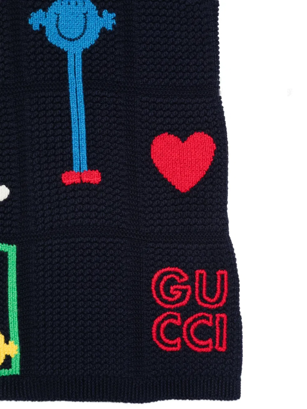 Платье без рукавов Gucci Kids, синий — фото 3