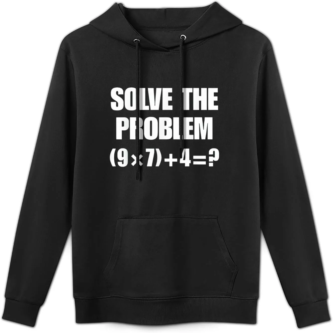 Толстовка Men Fun 67 Meme Math Six Seven с длинным рукавом и карманом — фото 2