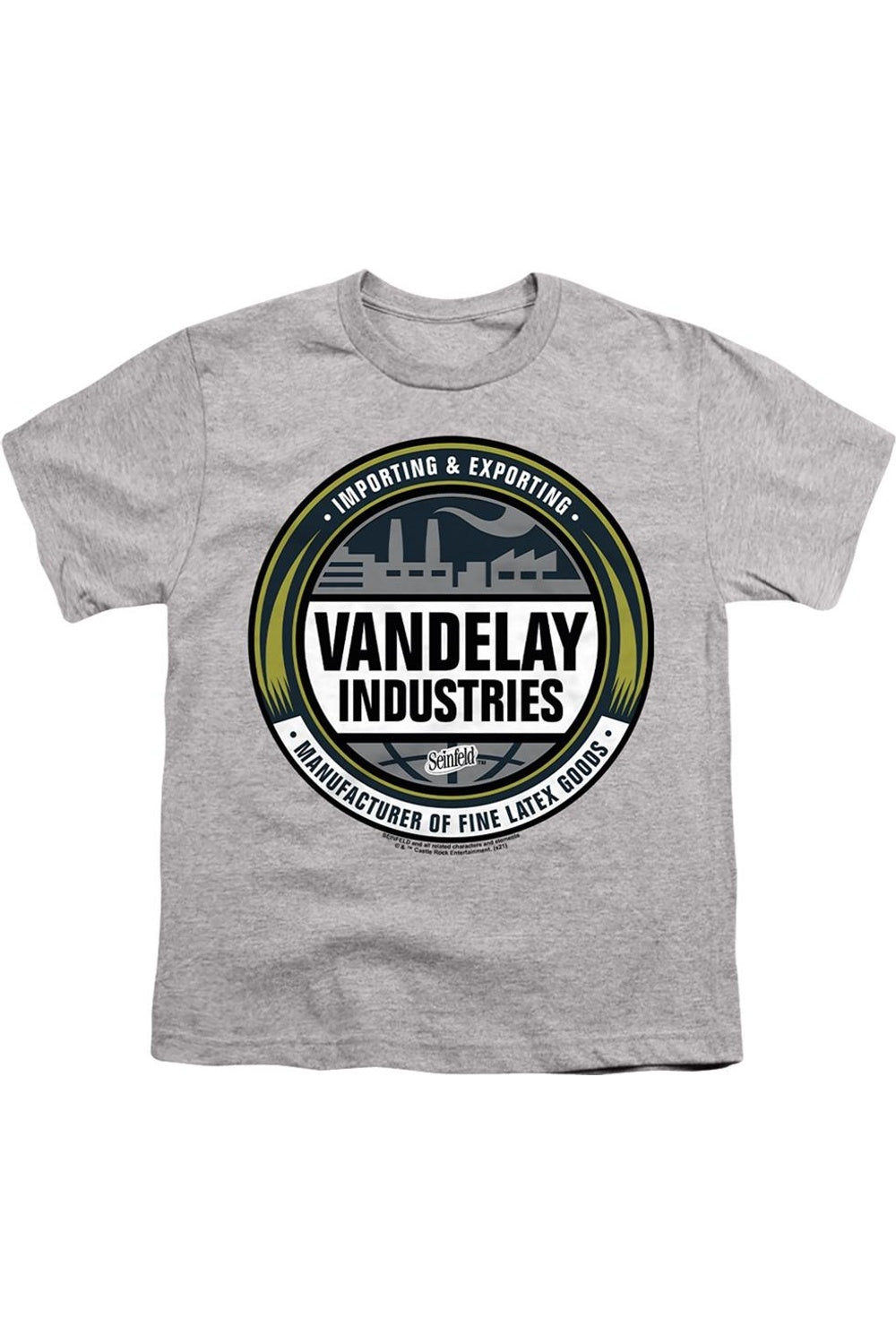 

Футболка с коротким рукавом для подростков Seinfeld Vendelay с логотипом Gildan, Athletic Heather