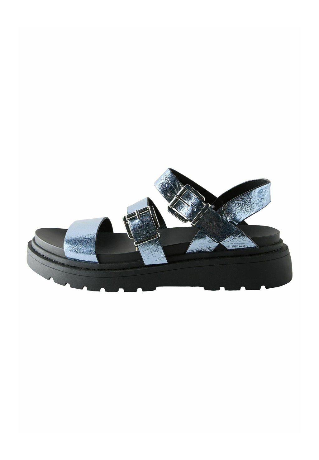 Босоножки на платформе STANDARD WIDE FIT - CHUNKY BUCKLED Next, синий