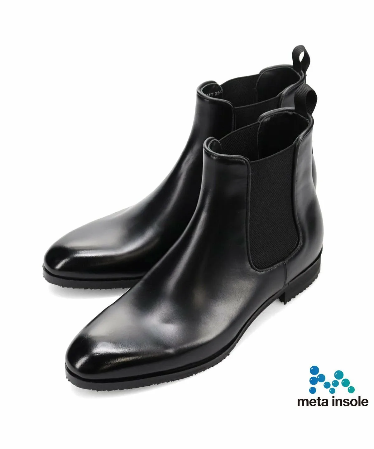 Туфли с боковой вставкой из искусственной кожи. Madras, black