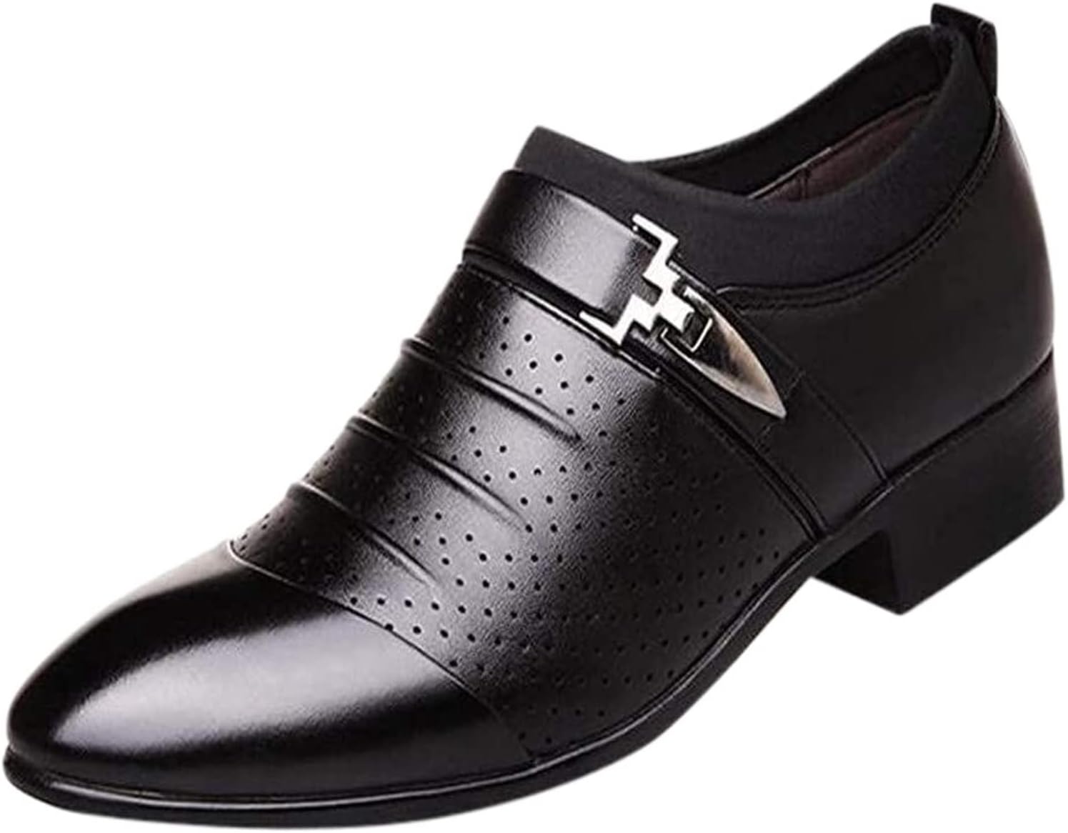 

Мужские туфли на каждый день Слипоны Лоферы Формальная офисная обувь Удобные повседневные мужские туфли с пряжкой Оксфорды Dagy, черный