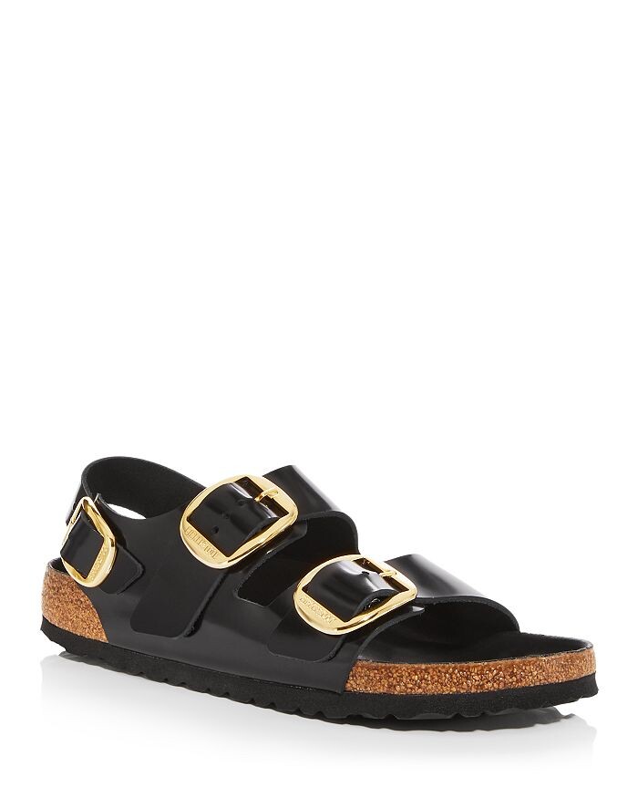 Женские сандалии Milano High Shine с большой пряжкой Birkenstock