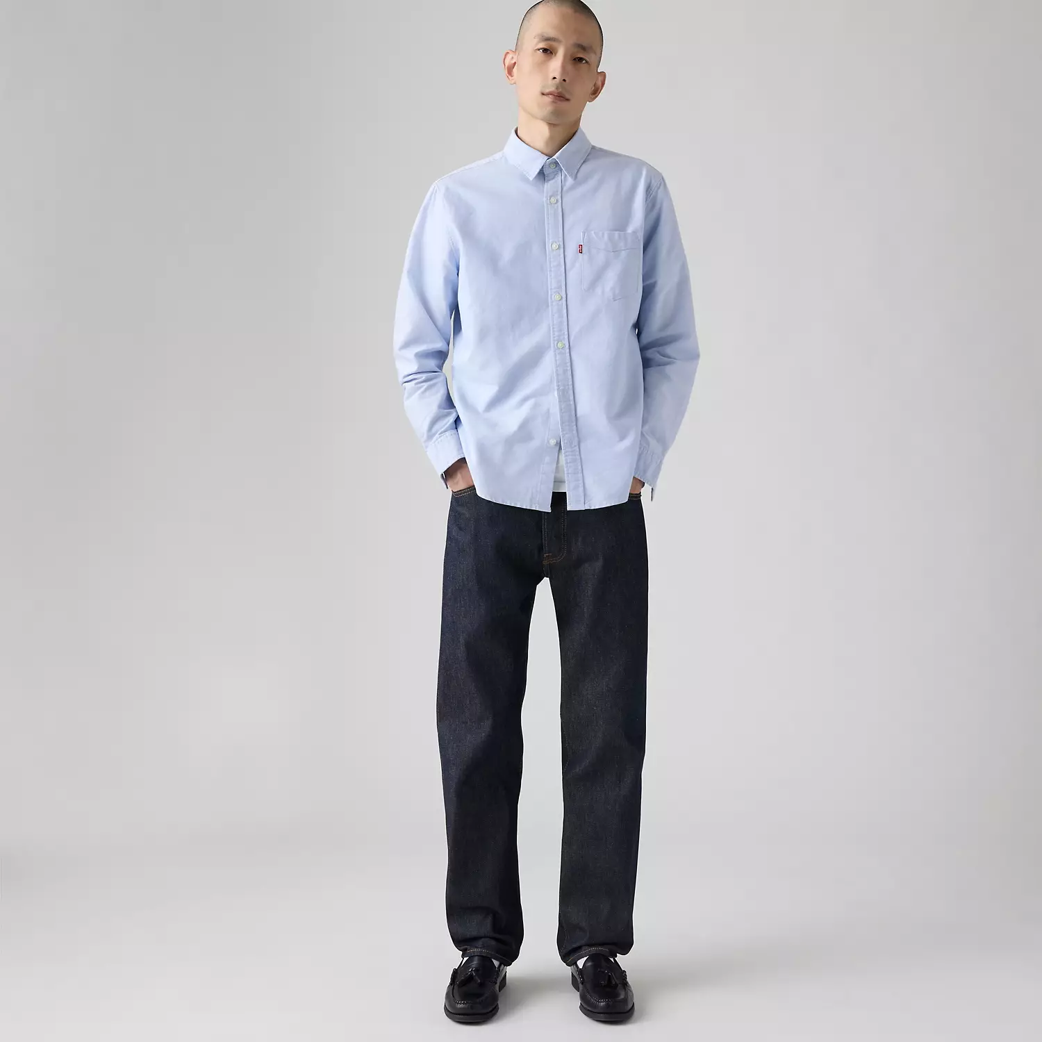 

Джинсы мужские Levi's 501, темный выстираный