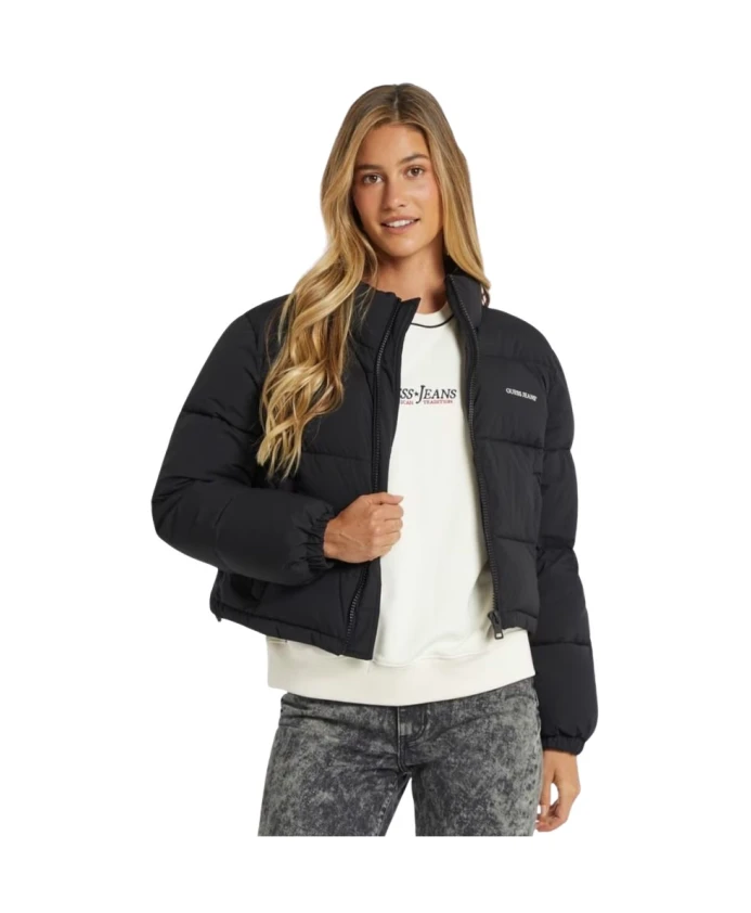 

Укороченная пуховая куртка Guess, черный