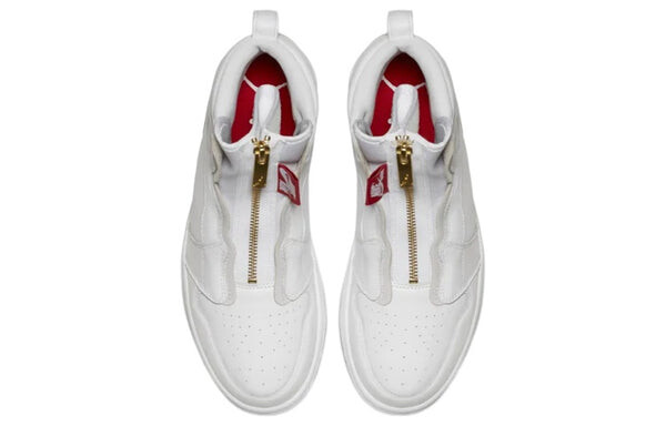 Кроссовки 1 ретро высокая молния Air Jordan, белый — фото 4