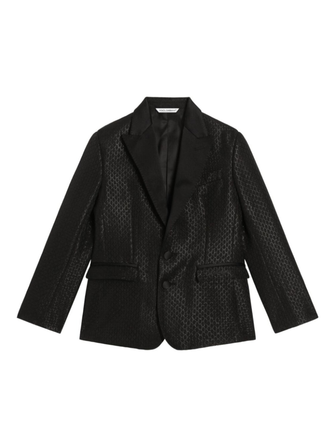 

Жаккардовый пиджак Dolce & Gabbana Kids, черный
