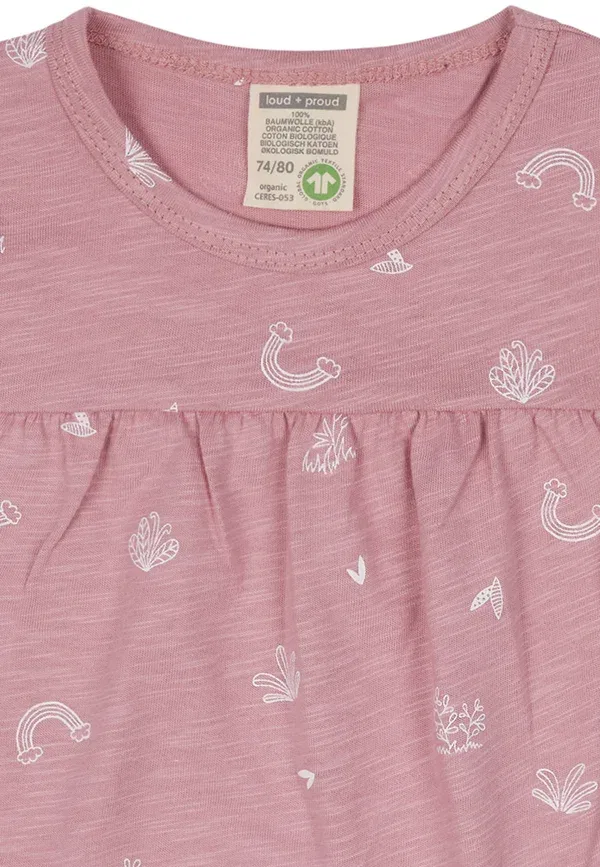 Футболка с принтом Mit druck print Loud + Proud, светло-розовый — фото 3