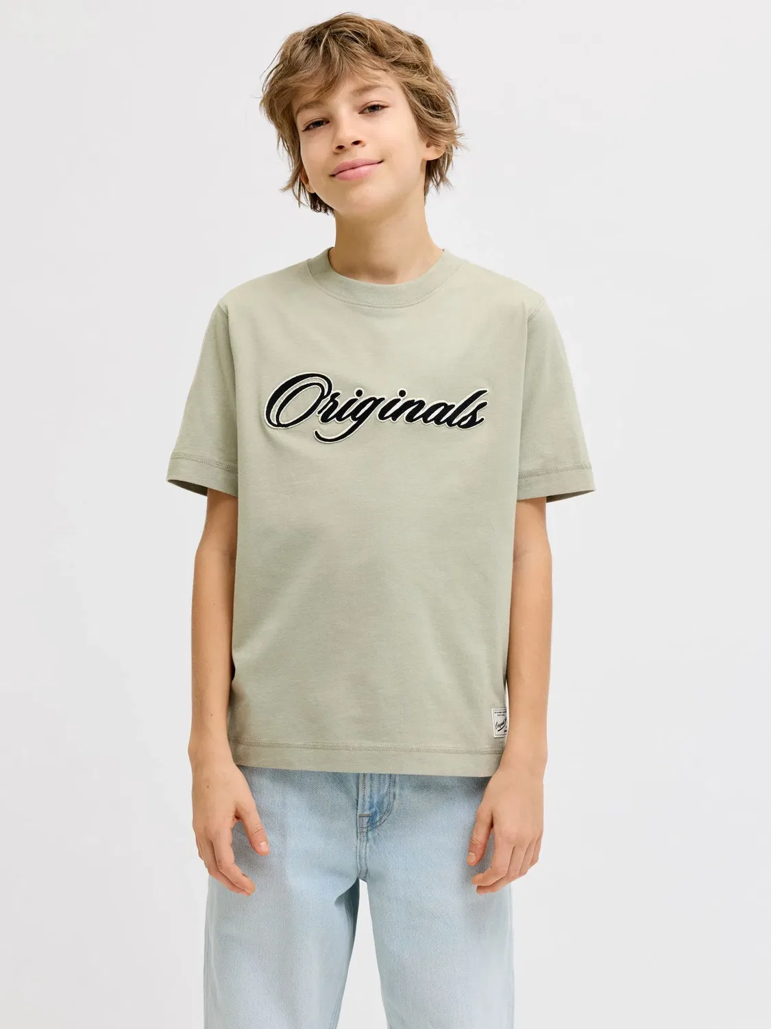 Футболка свободного кроя JACK & JONES Junior, seagrass — фото 3