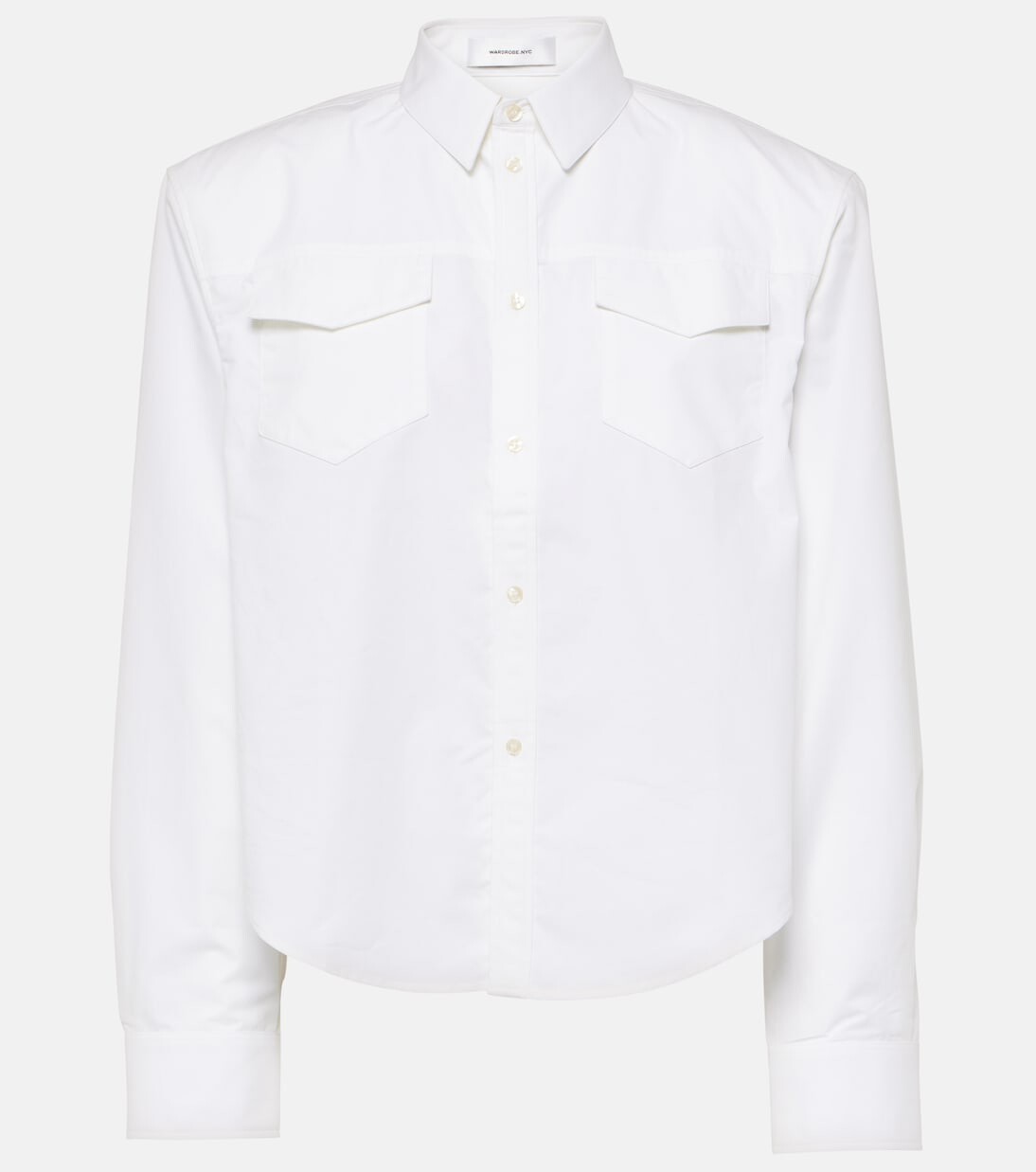 

Хлопчатобумажную рубашку Wardrobe.Nyc, белый