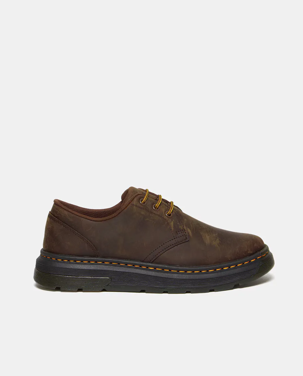 

Crewson мужские кожаные туфли на шнуровке Dr. Martens, темно-коричневый