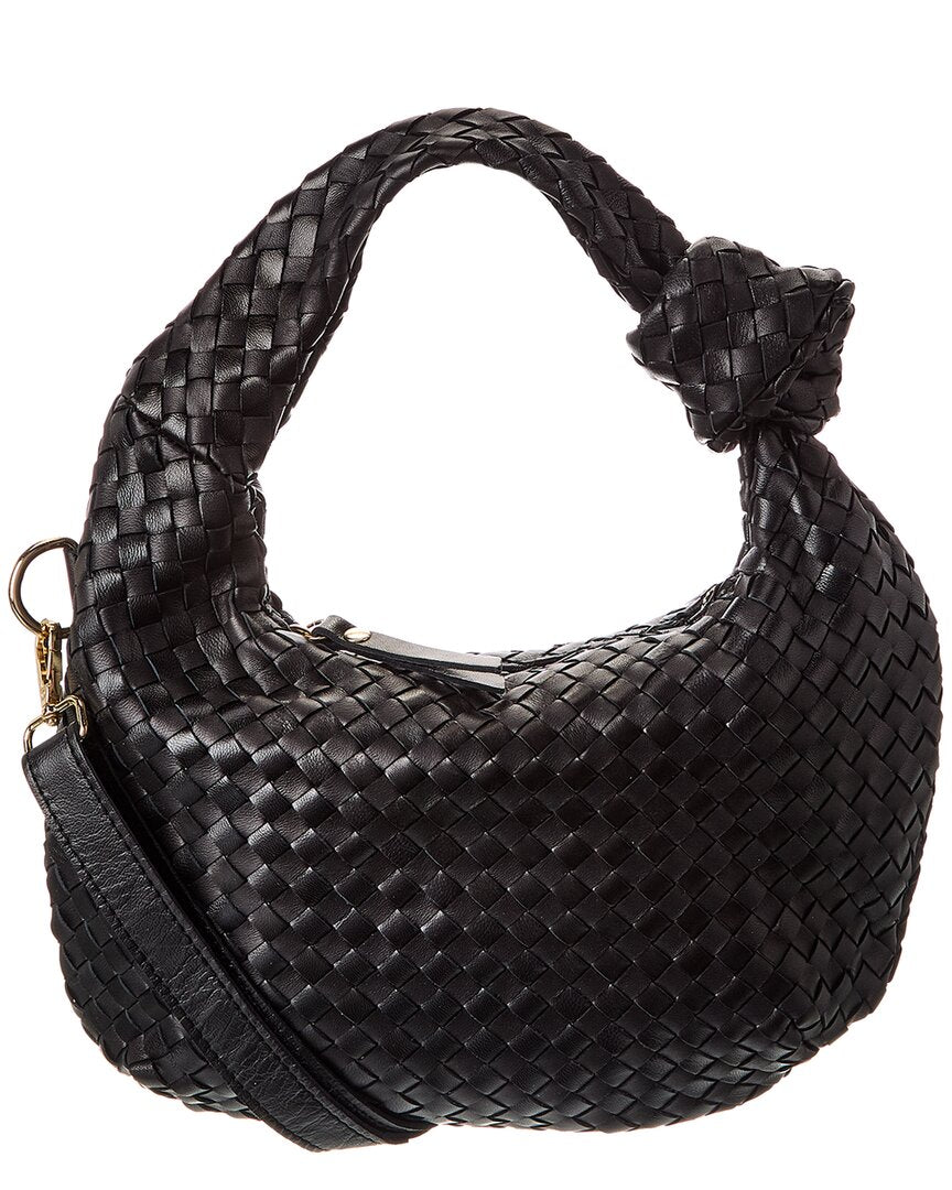 

Изабелла Россетти Сильви Плечевая сумка из плетеной кожи ручной работы Isabella Rosetti