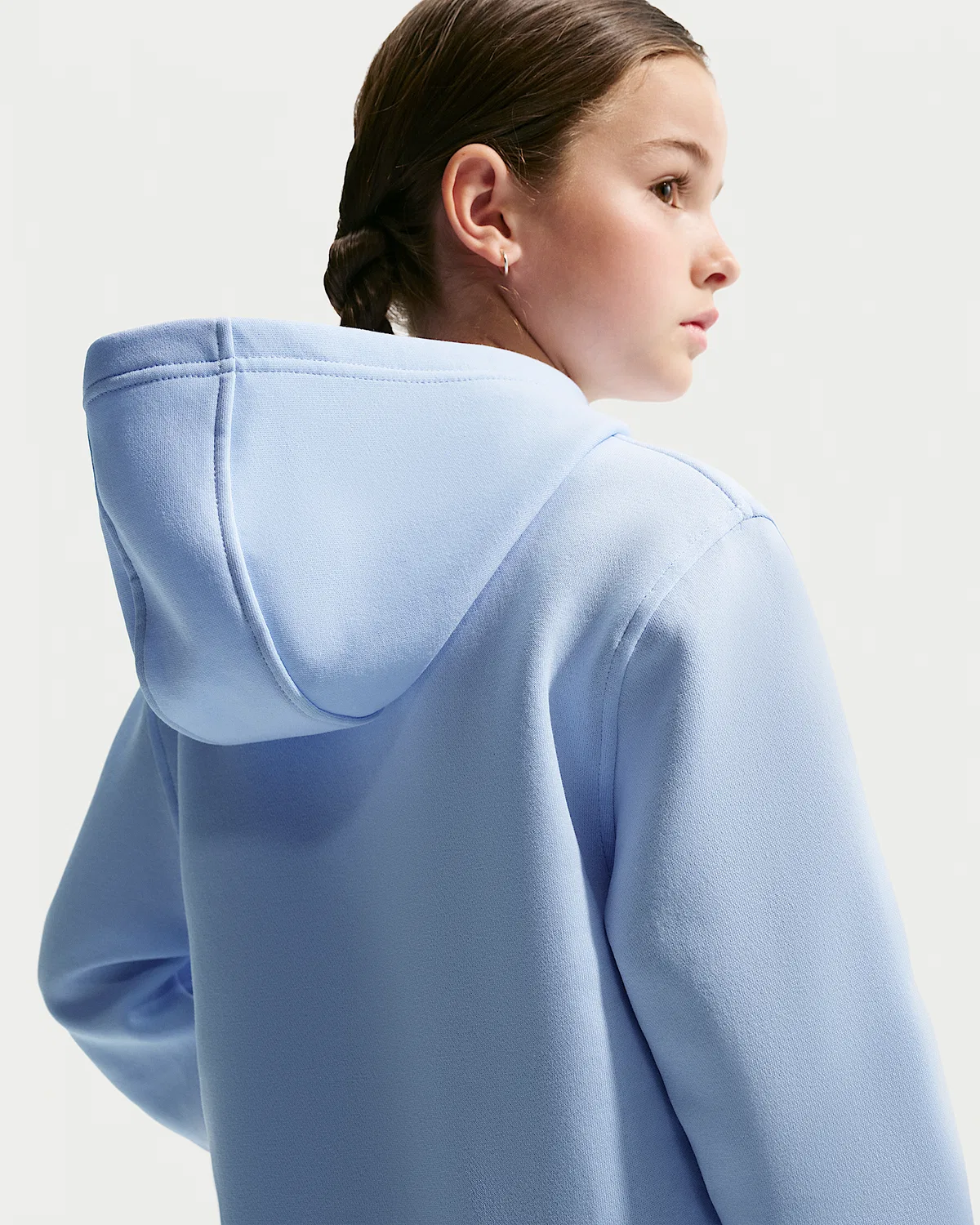 Детская толстовка Nike Sportswear Club Fleece, Hydrogen Blue/White — фото 4