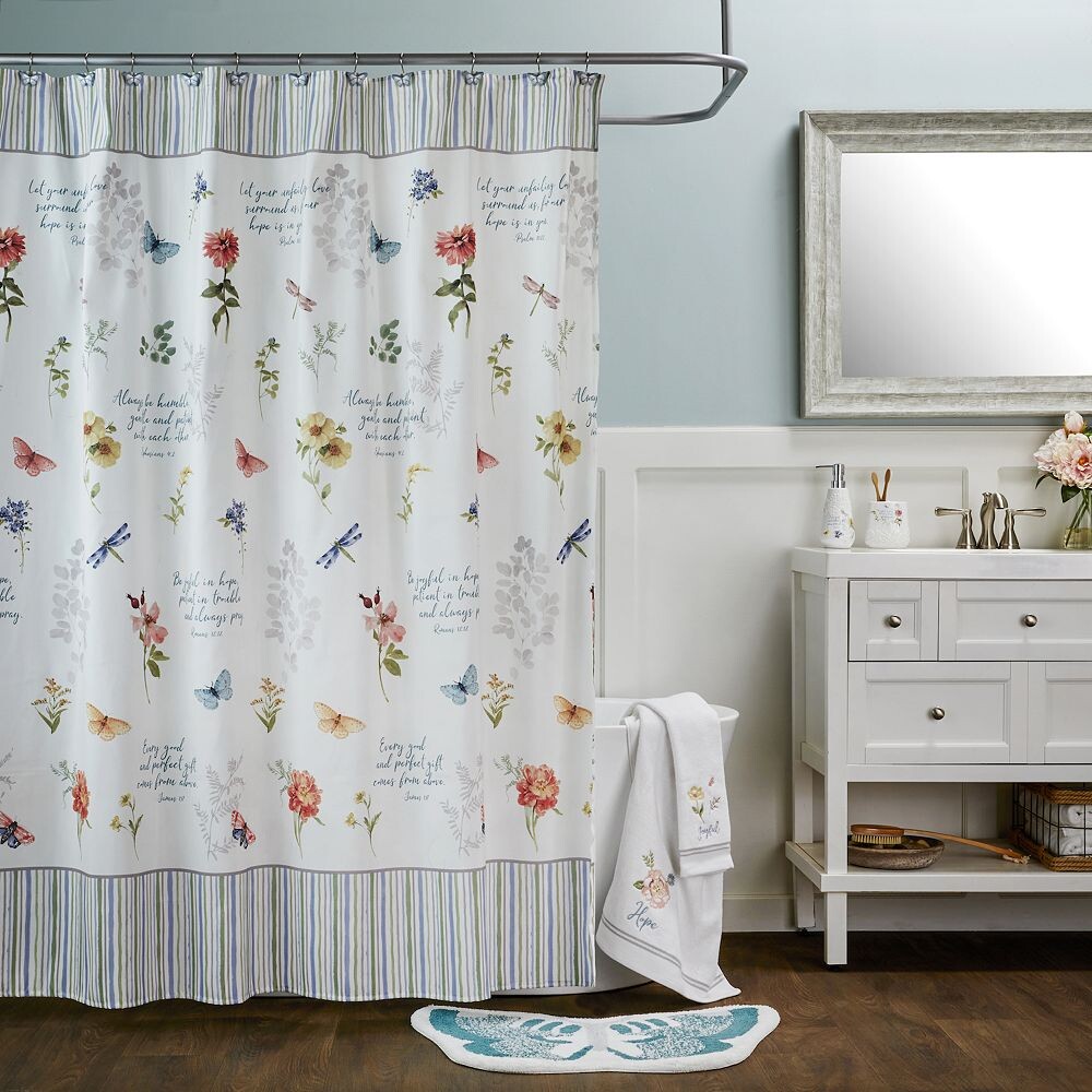 

SKL Home Вдохновляющая занавеска для душа с лугом, мультиколор
