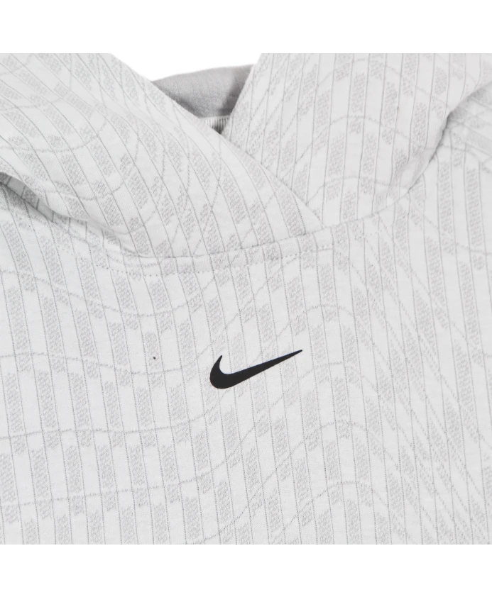 Легкая толстовка с капюшоном и геометрическим узором. Nike, серый — фото 3
