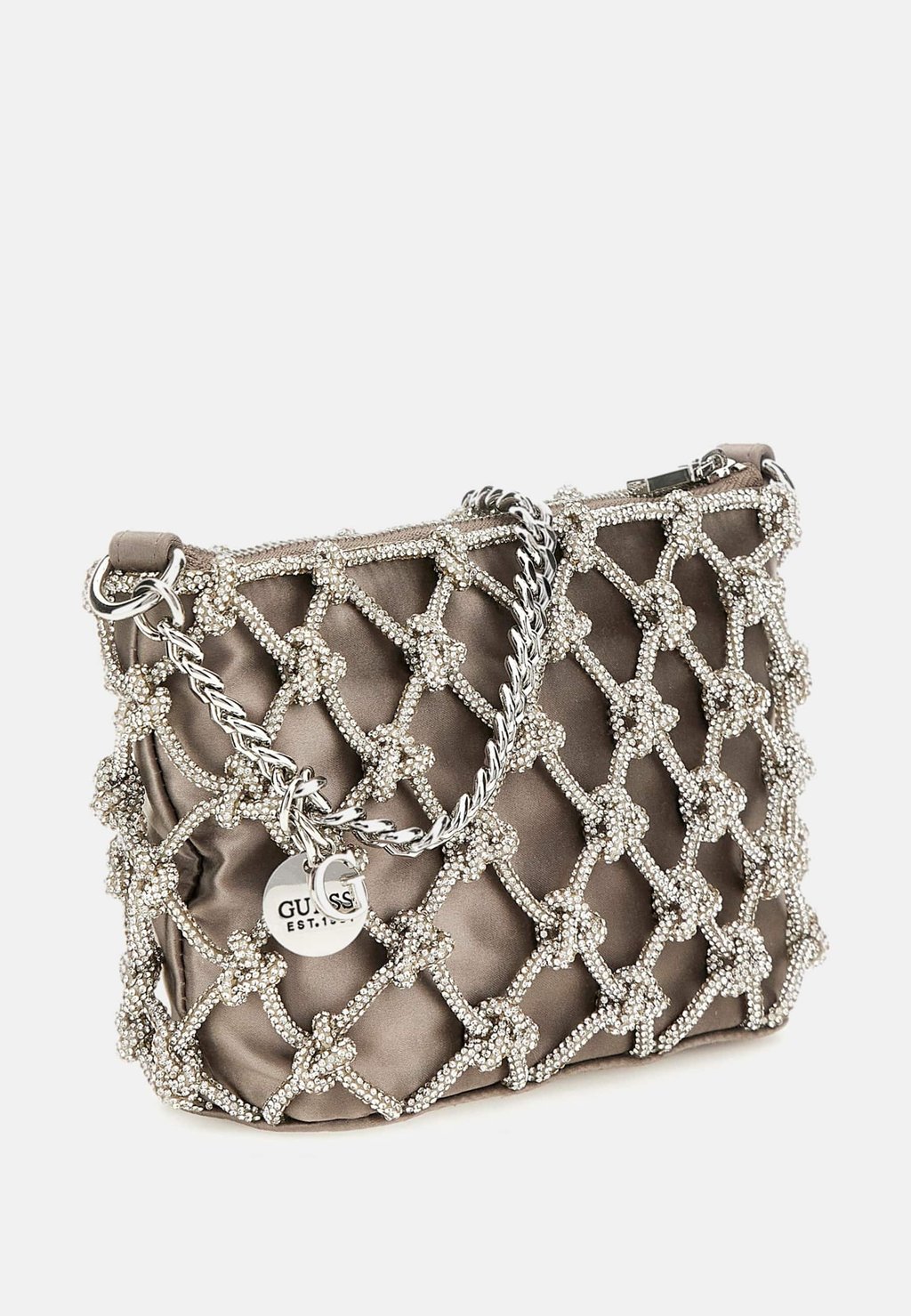 

Клатч ZALINA STRASS Guess, серебристый