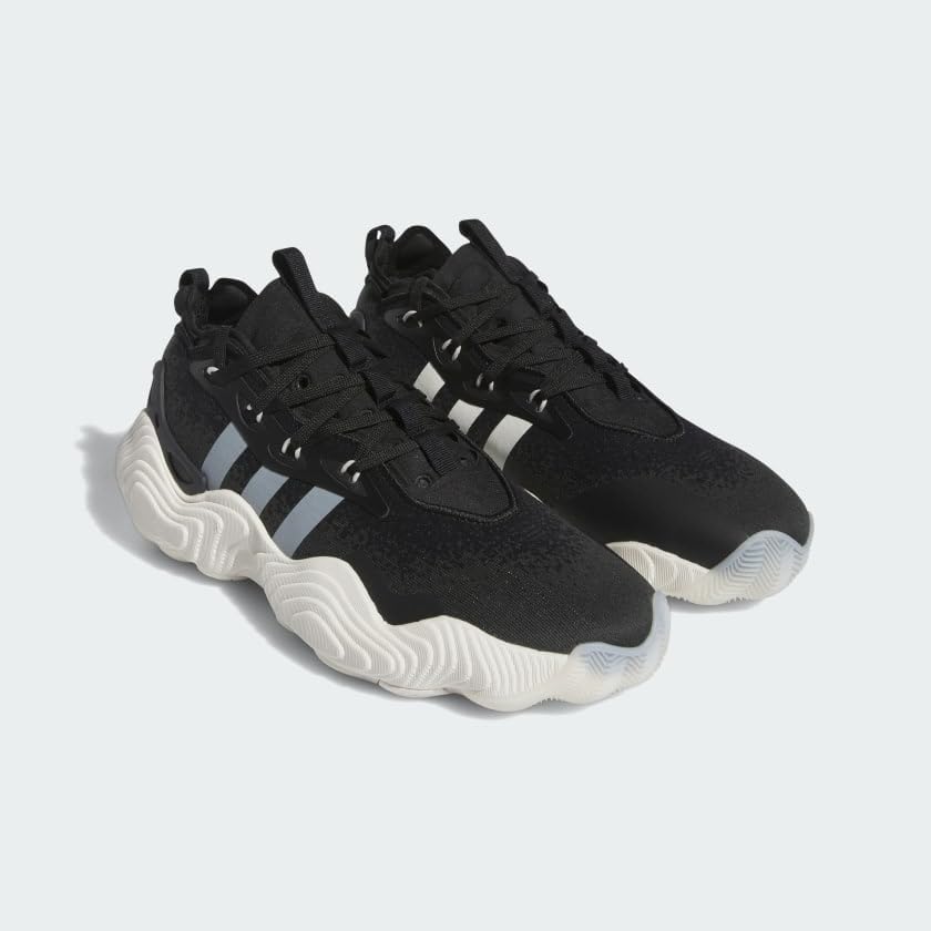 Кроссовки Adidas для взрослых, унисекс, модель Trae Young 3 Low, белый/черный — фото 4