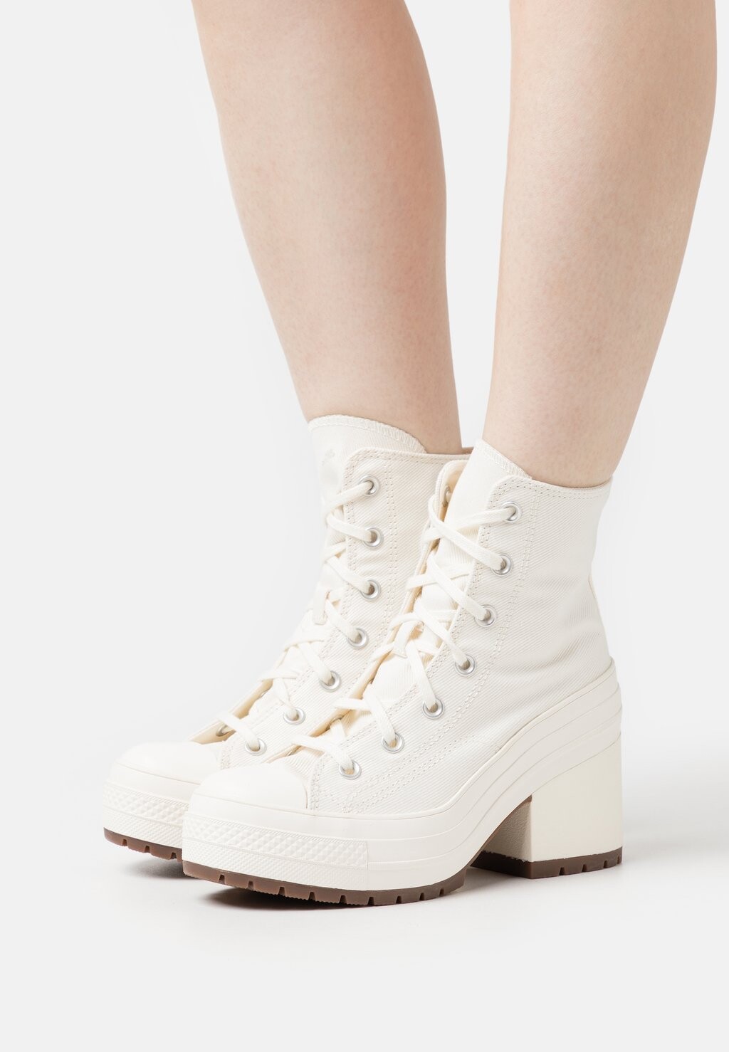 Высокие кроссовки Converse Chuck 70 De Luxe Heel, кремовый