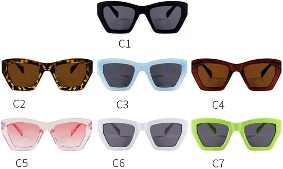 

Солнцезащитные очки Cat Eye Candy Colors UV400 для женщин и мужчин, нестандартной формы, для занятий спортом на открытом воздухе, бега и езды Generic, C5 Pink