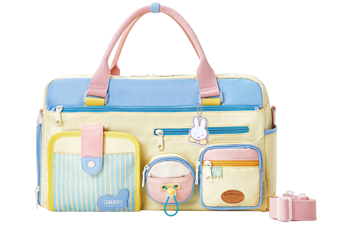 

Miffy Тканевая дорожная сумка, Blue Stripes
