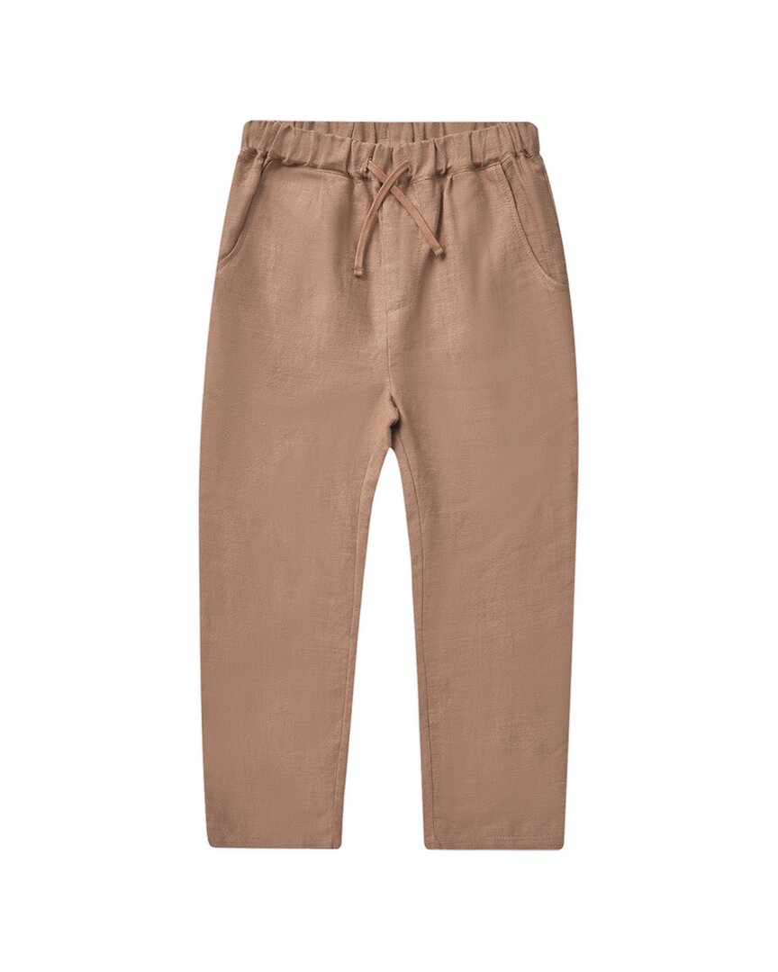 

Брюки Rylee + Cru Collective Ethan из льняной смеси, цвет clay