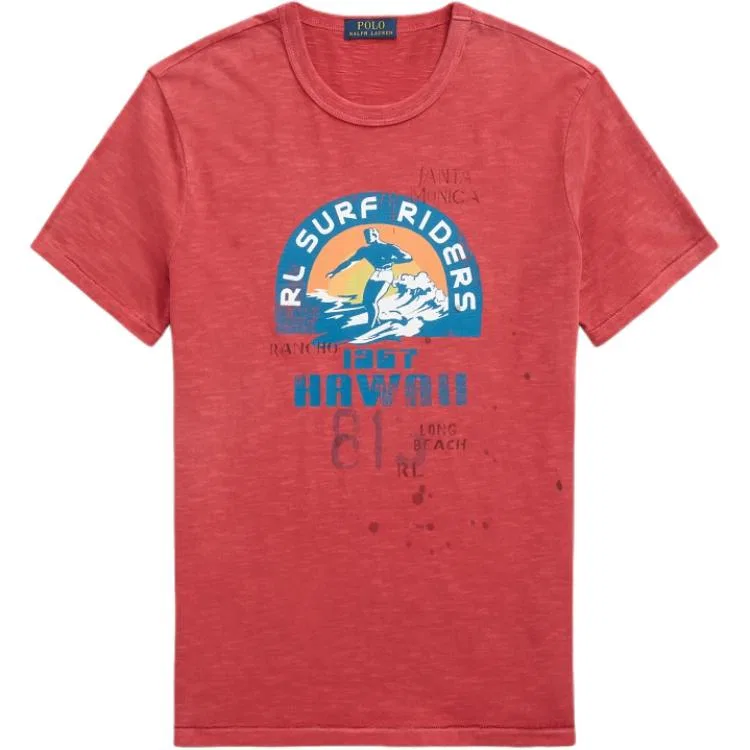 Футболка SS26 Custom Slim Fit мужская Polo Ralph Lauren, Red