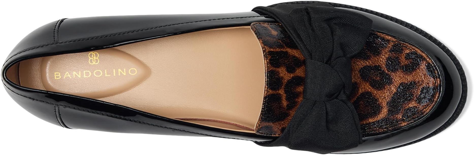 Лоферы Bandolino Lindio, Black Patent/Leopard MultiSee Less — фото 2
