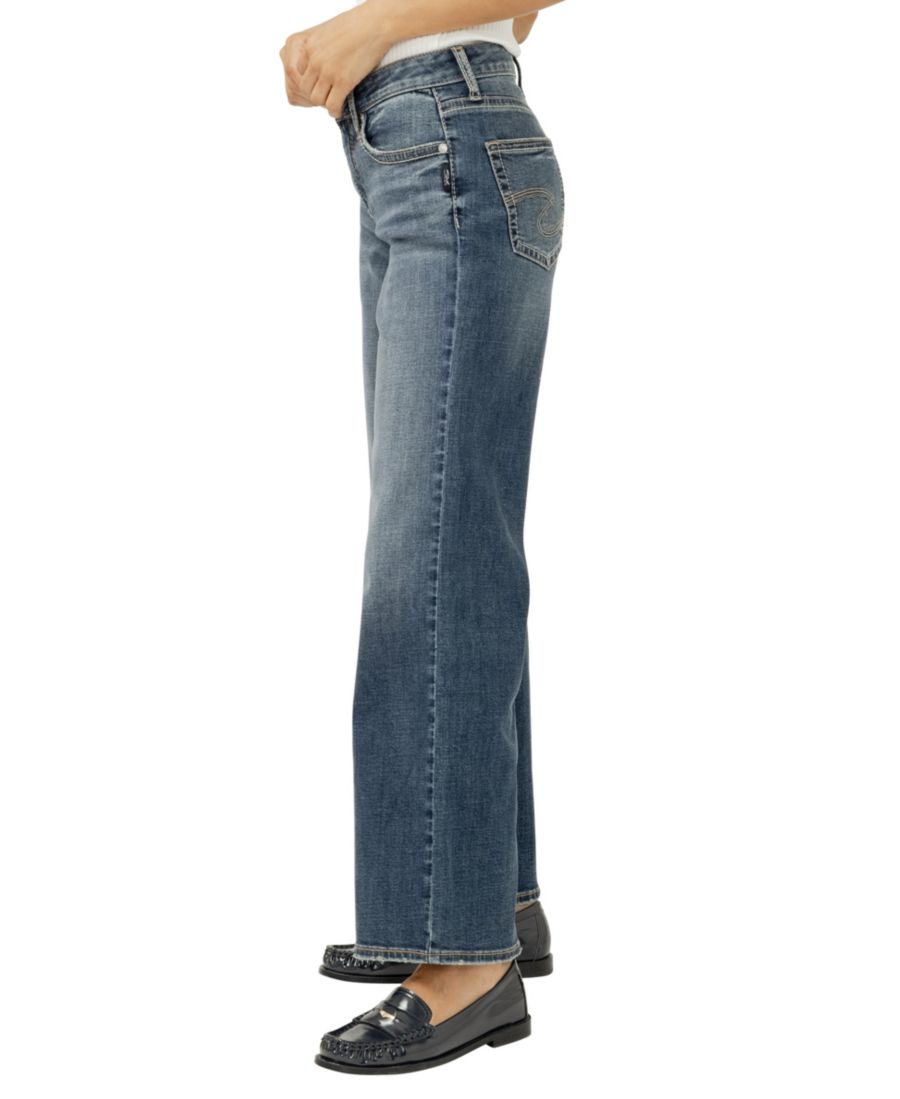 Женские джинсы Suki Wide Mid Rise Curvy Fit Silver Jeans Co, Billie — фото 2
