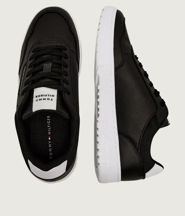 Кожаные кроссовки BASKET CORE LITE LTH Tommy Hilfiger, черный — фото 4