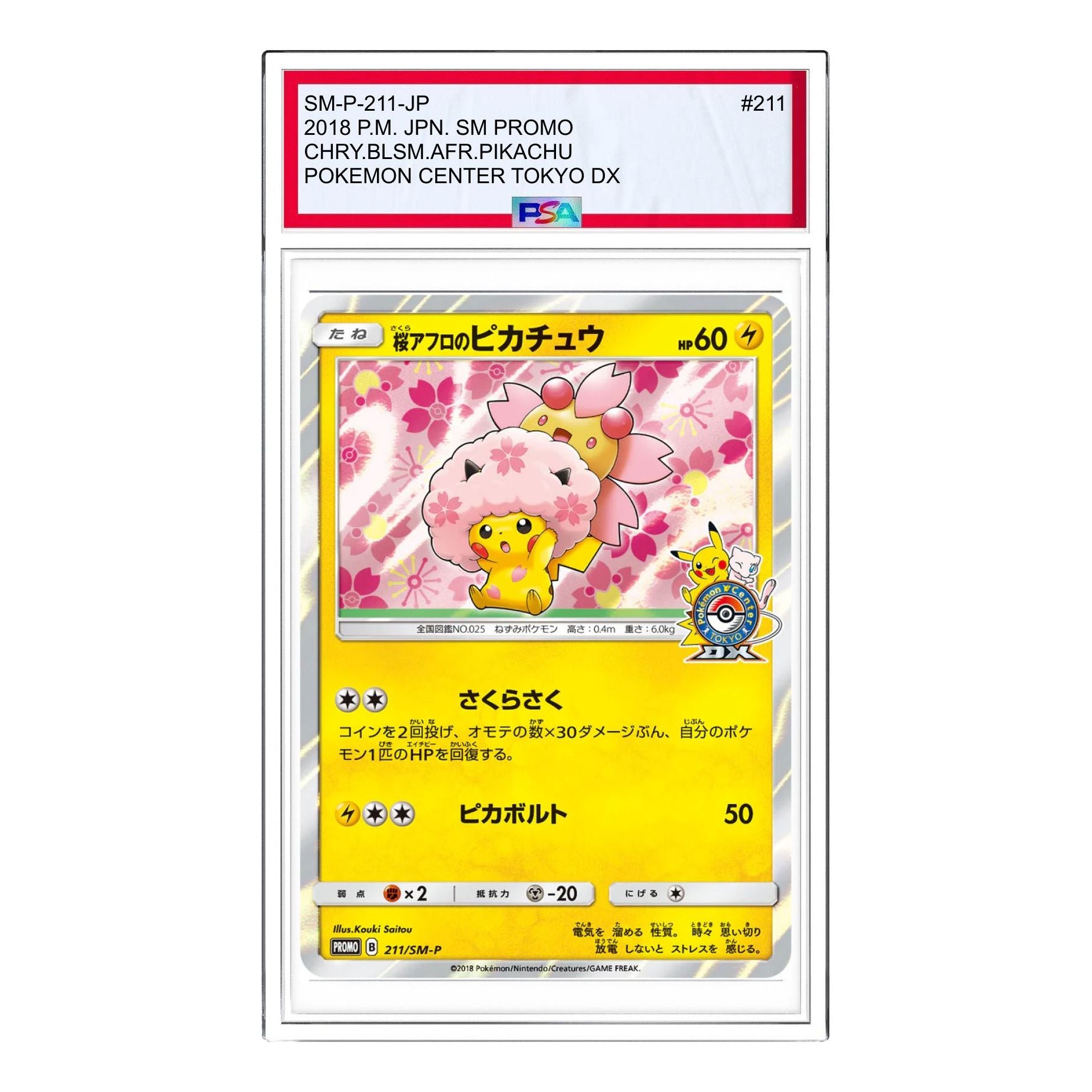 

Карта Pokemon SM-P Promotional cards [SM-P 211] 'Sakura Afro Pikachu: PROMO'