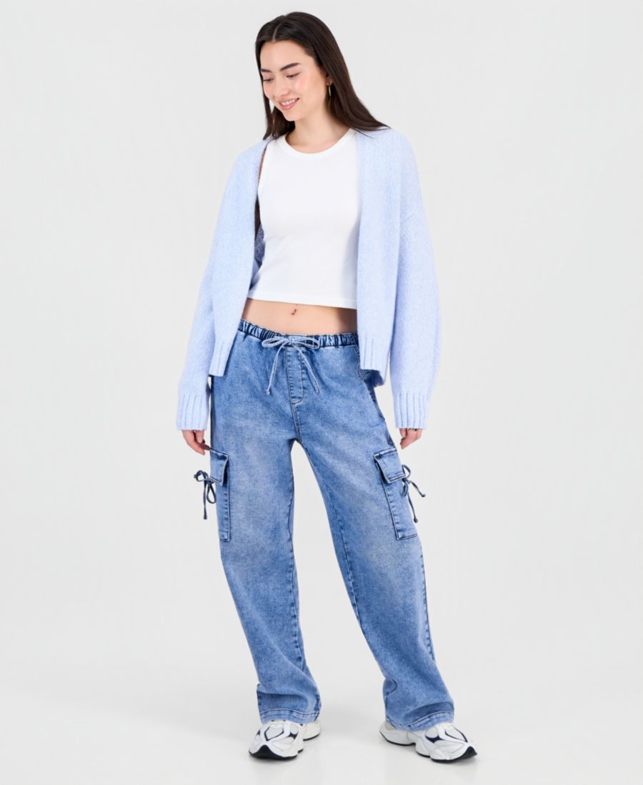 

Детские ультрауютные джинсы-карго с бантом, надеваемые через голову Vanilla Star, Hardwin