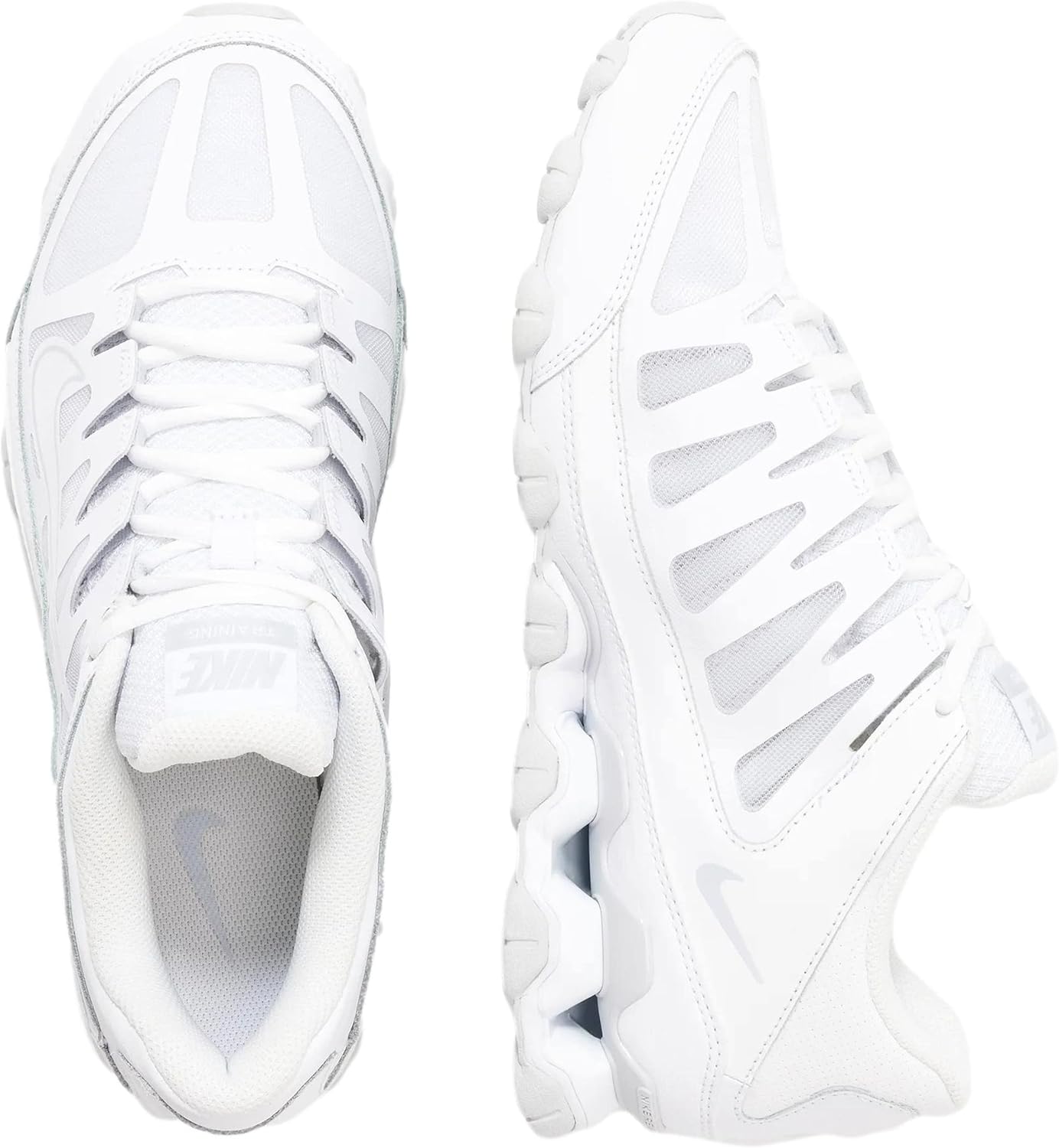 Мужские кроссовки Nike Reax 8 TR с сетчатым верхом для тренировок, белый/платиновый — фото 3