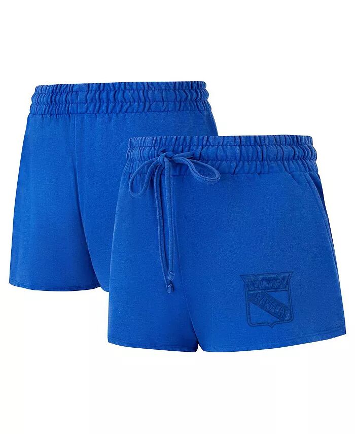 

Женские синие флисовые шорты New York Rangers Volley Concepts Sport