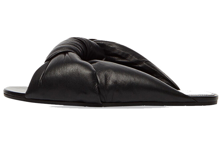 Шлепанцы женские Balenciaga Drapy, черный