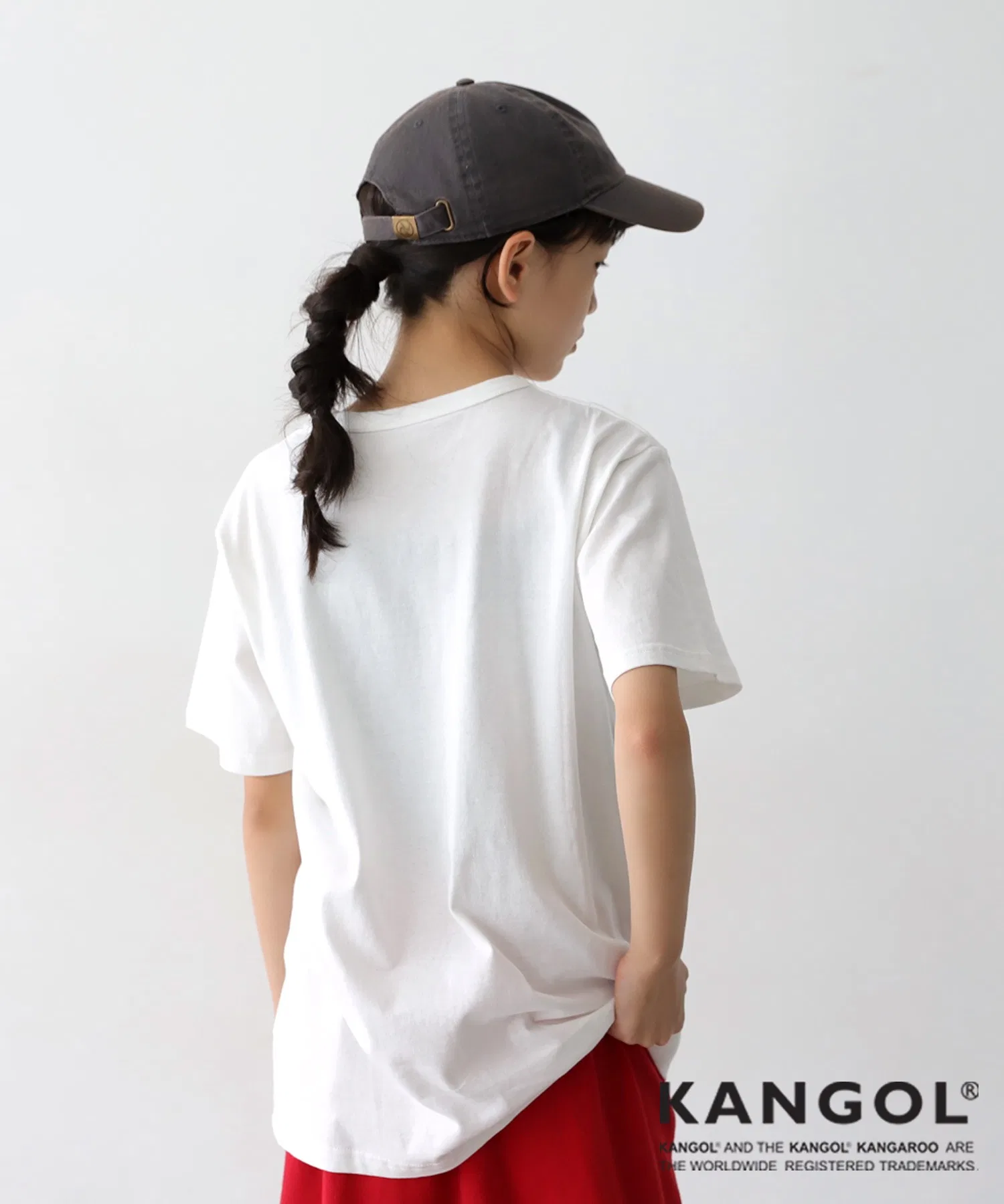 Детская футболка KANGOL с логотипом, фиолетовая — фото 4