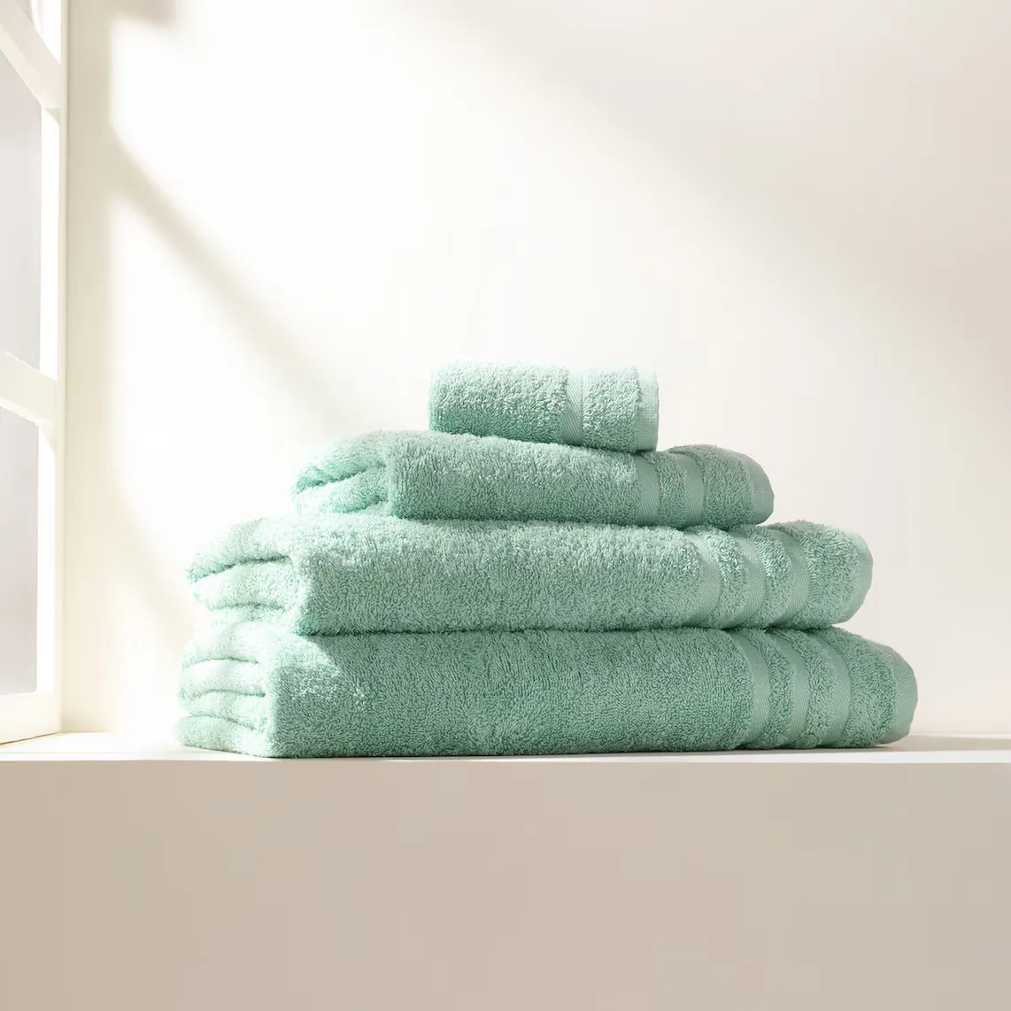 

Хлопковое банное полотенце 450 гр/м2 Zafiro Basics El Corte Inglés, зеленый