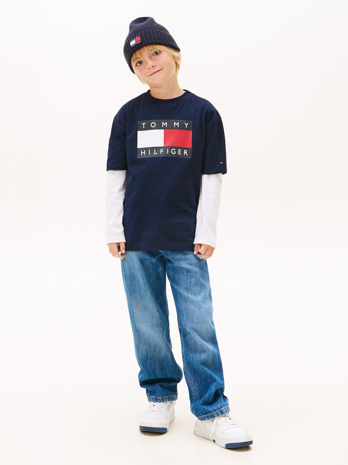 TOMMY HILFIGER Футболка 'Heritage' в цвете Navy — фото 4
