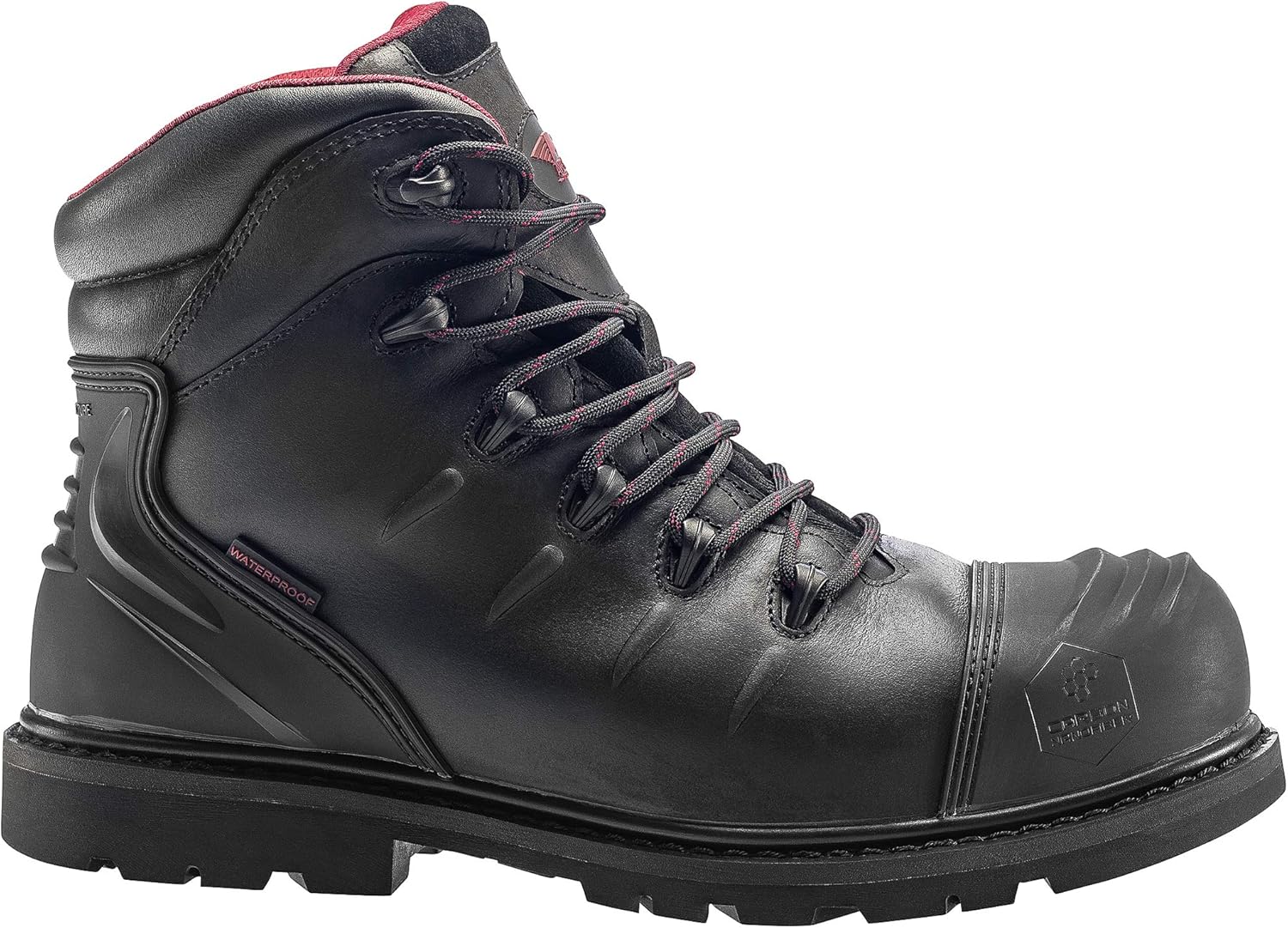 FSI FOOTWEAR SPECIALTIES INTERNATIONAL мужские 6" кожаные ботинки с углеродным носком, водонепроницаемые, защищающие от электричества, противоскользящие, черный — фото 3