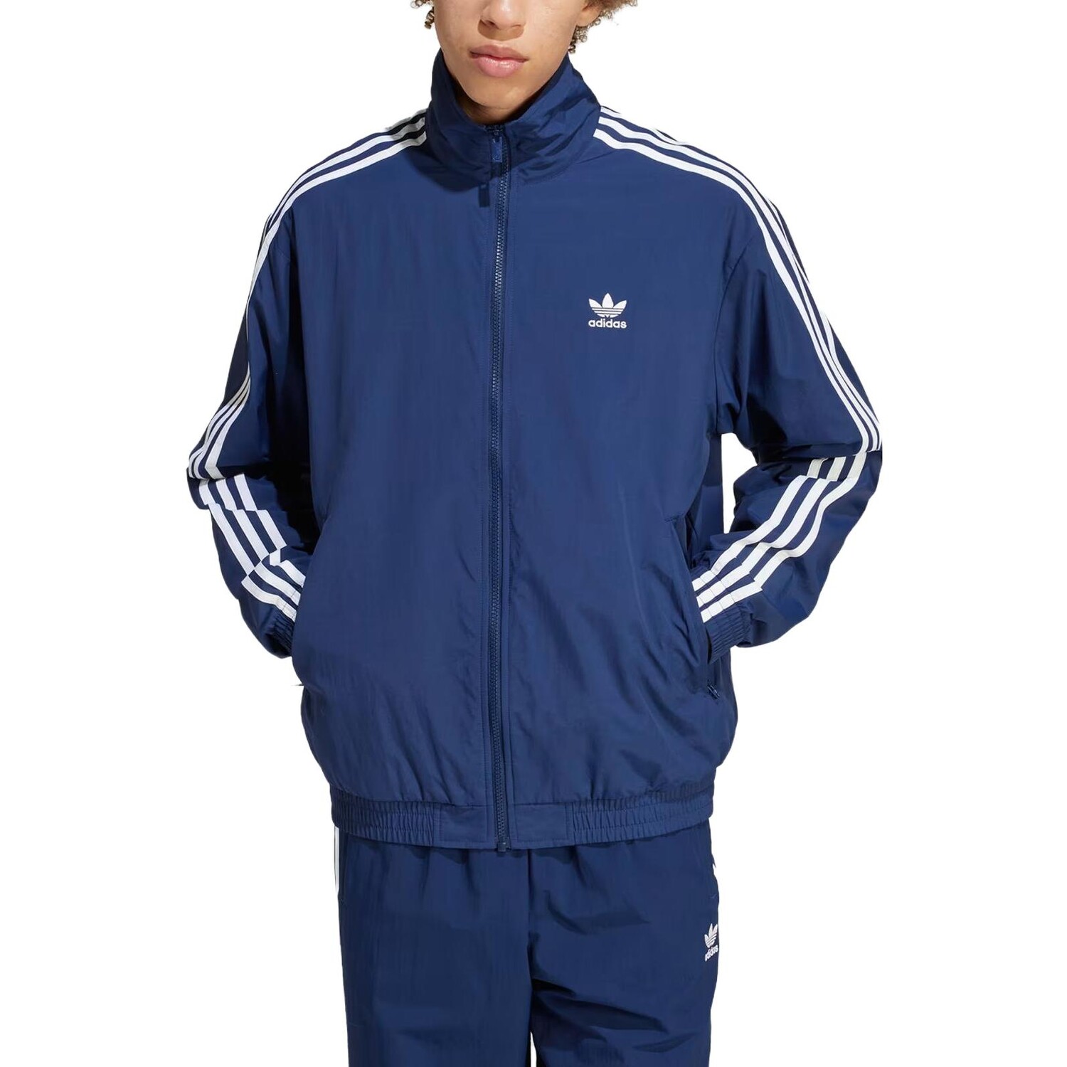 Мужская тканая куртка Firebird темно-синего цвета Adidas Originals, темно-синий — фото 2
