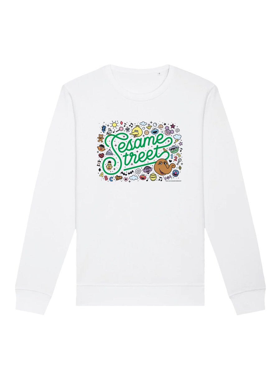 

Свитер F4NT4STIC Sweatshirt Sesamstraße Collage Coloured, белый