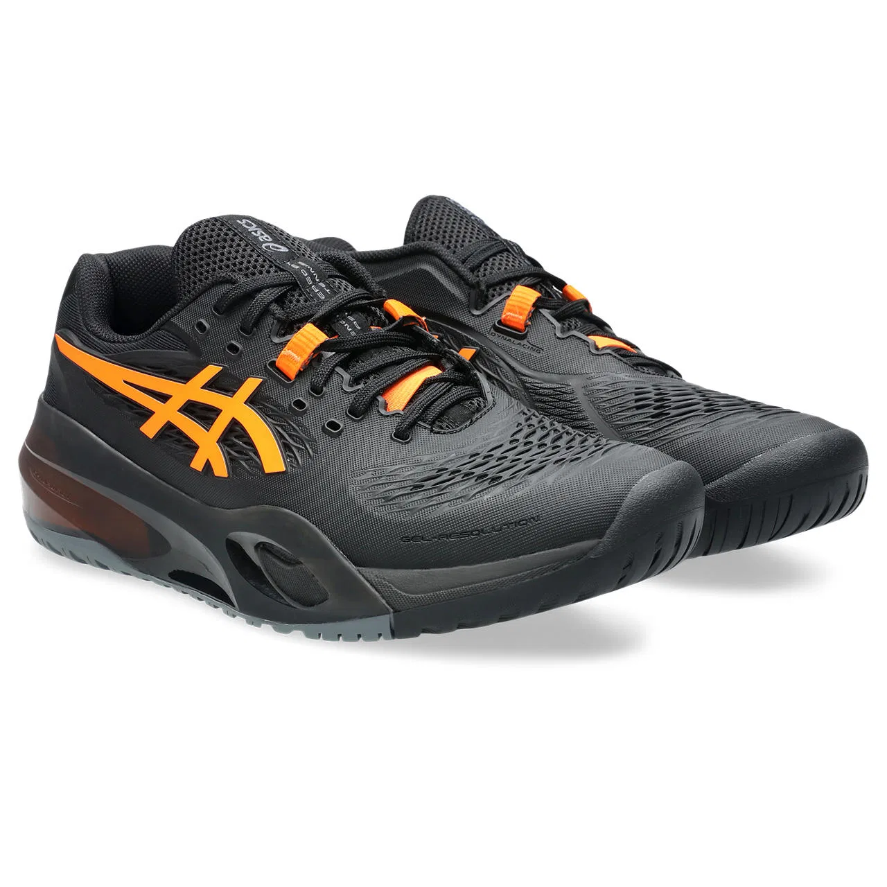 Мужские теннисные кроссовки «GEL-Resolution 10» от ASICS, Black/Shocking Orange
